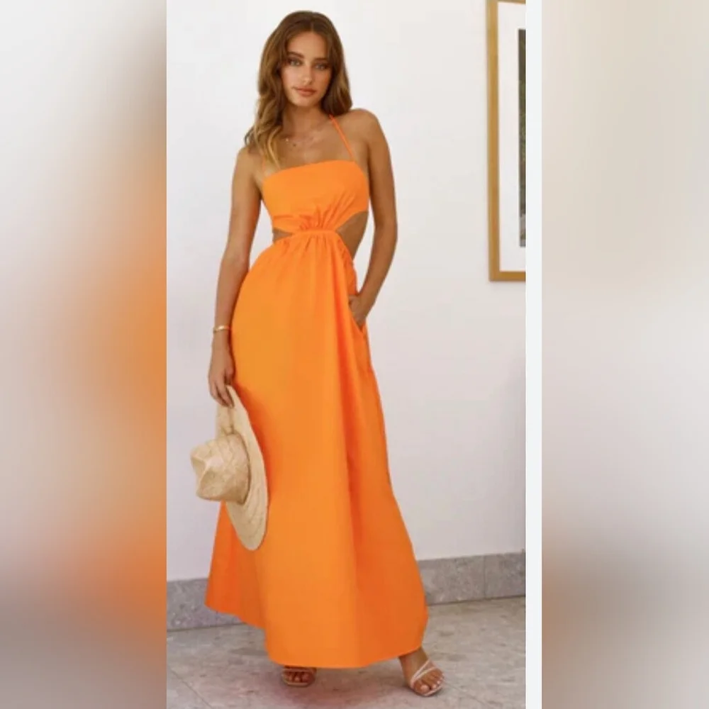 Should We Go Mango Maxi Dress - Picture 3 of 12